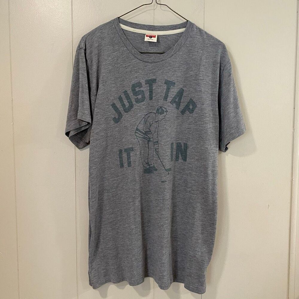 Homage “Just Tap It In” Golf Graphic Tee Gray Size L